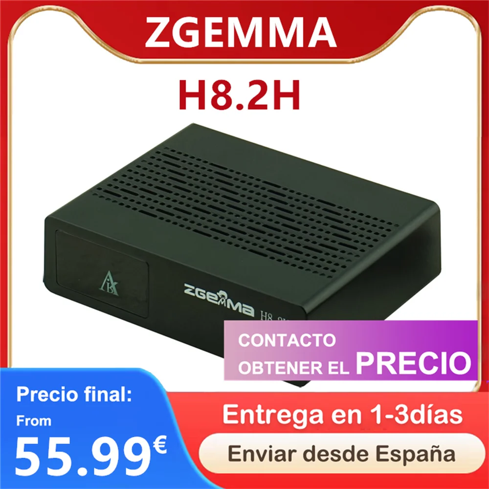 [D] 2023 ZGEMMA H8.2H Satellite TV Receiver Linux Enigma2 Receptor DVB-S2X+DVB-T2/C H2.65 1080P HD Digital Satellite Receiver