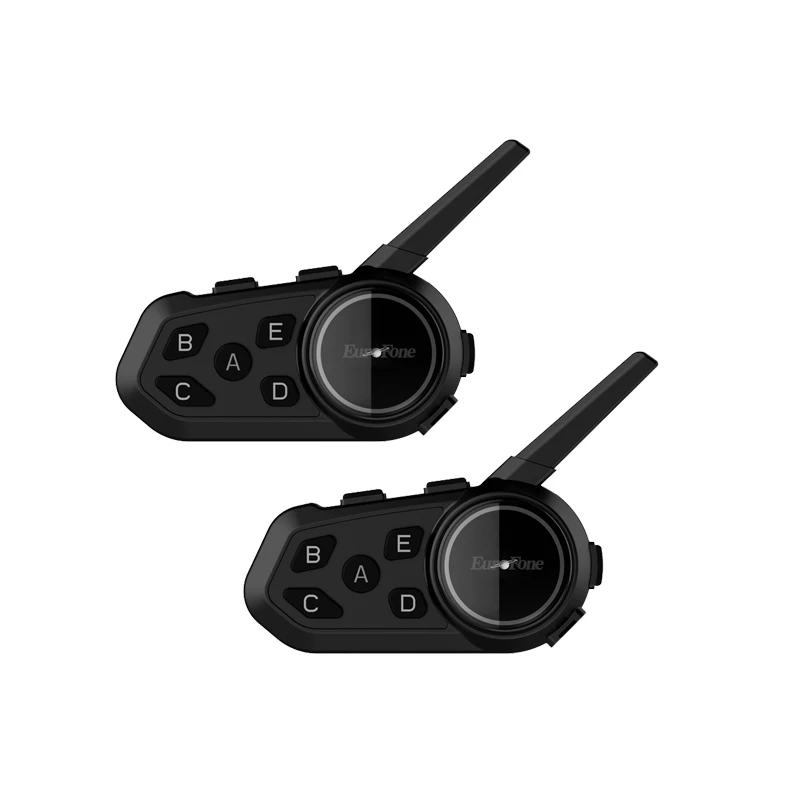 

Motorcycles Intercom 6 Riders 1200m Bluetooth Intercom for Helmets Waterproof Moto Accessories for Riders 2PCS