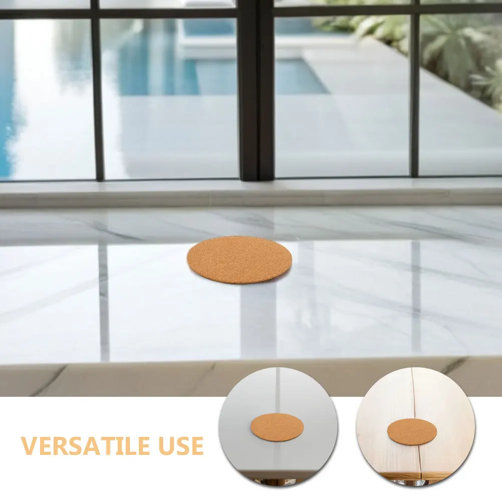 4 قطعة الوقايات نبات الفلين السميكة ماصة أصائص زرع حماية الجدول الحصير ل أواني الزهور الداخلية أطباق ساخنة ركائز مستديرة