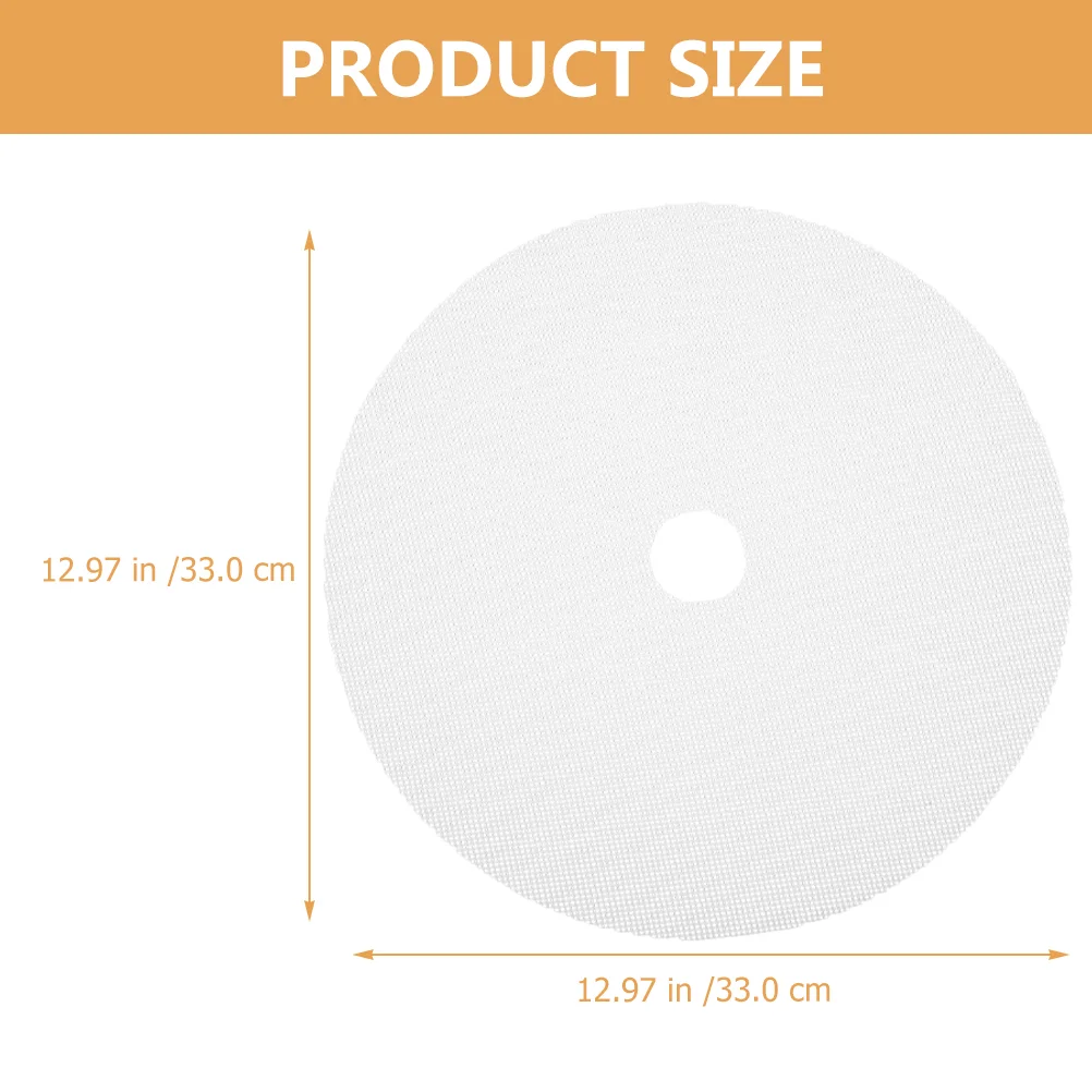 8 Pcs Round Dryer Pad Food Mats Dehydrator Trays Silicone Pads for Mesh Silica Gel Liner Supplies