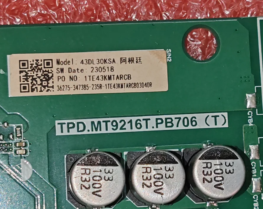 TPD.MT9216T.PB706(T)  Three in one TV motherboard tested well 54-65v 700ma 80w