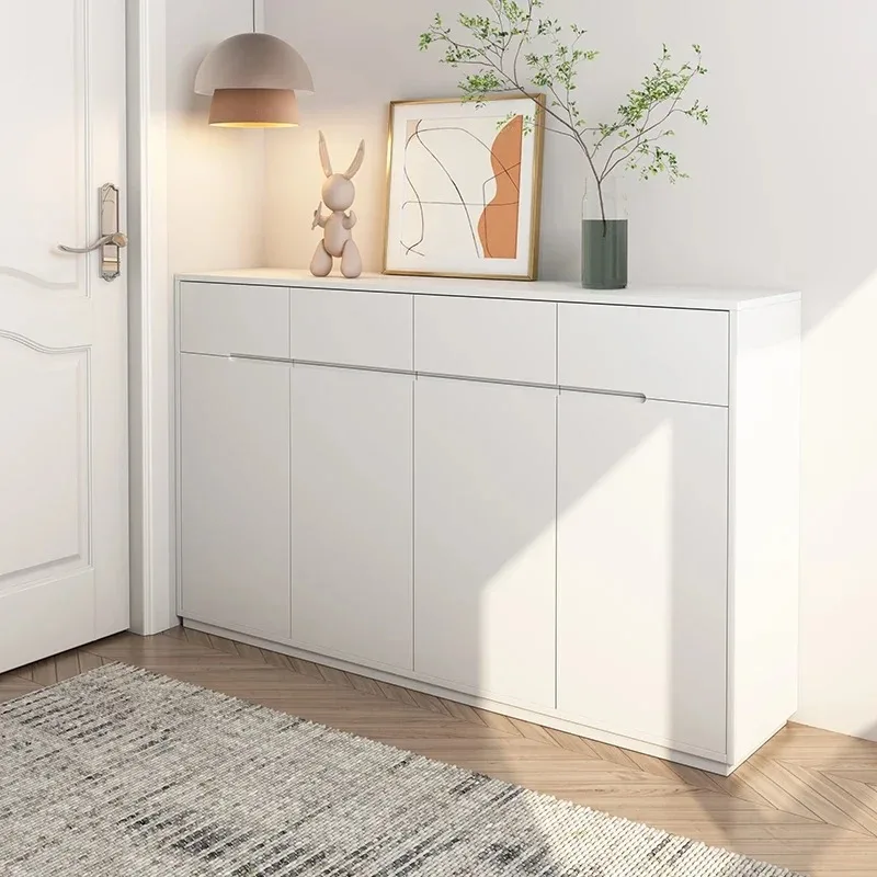 خزائن الأحذية الداخلية الاسكندنافية رف تخزين عمودي منظم خشبي خزائن الأحذية كبيرة الحجم أثاث منزلي حديث من Gabinete #1