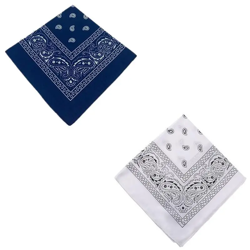1/2 Stuks Mannen Vrouwen Katoen Bandana Haarband Cowboy Heren Biker Sport Hoofddeksels Pols Hairwrap Enkelzijdig Hoofd wrap Sjaal Paisley