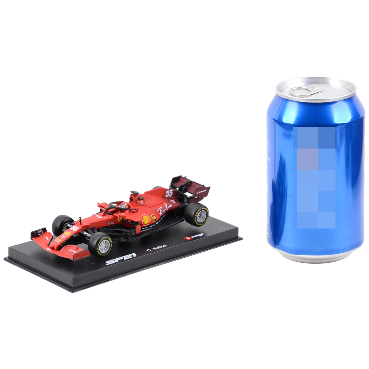 Bburago-Die Cast Fórmula Racing Car Brinquedos, caixa de acrílico, 1:43 Ferrari, 2022 F1-75