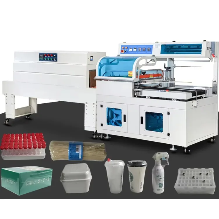 Heat Shrink Machine L Bar Plastic Pof Pe Film Sealer Wrapping Packaging Automatic Sealing and Cutting Machine Wholesale Price