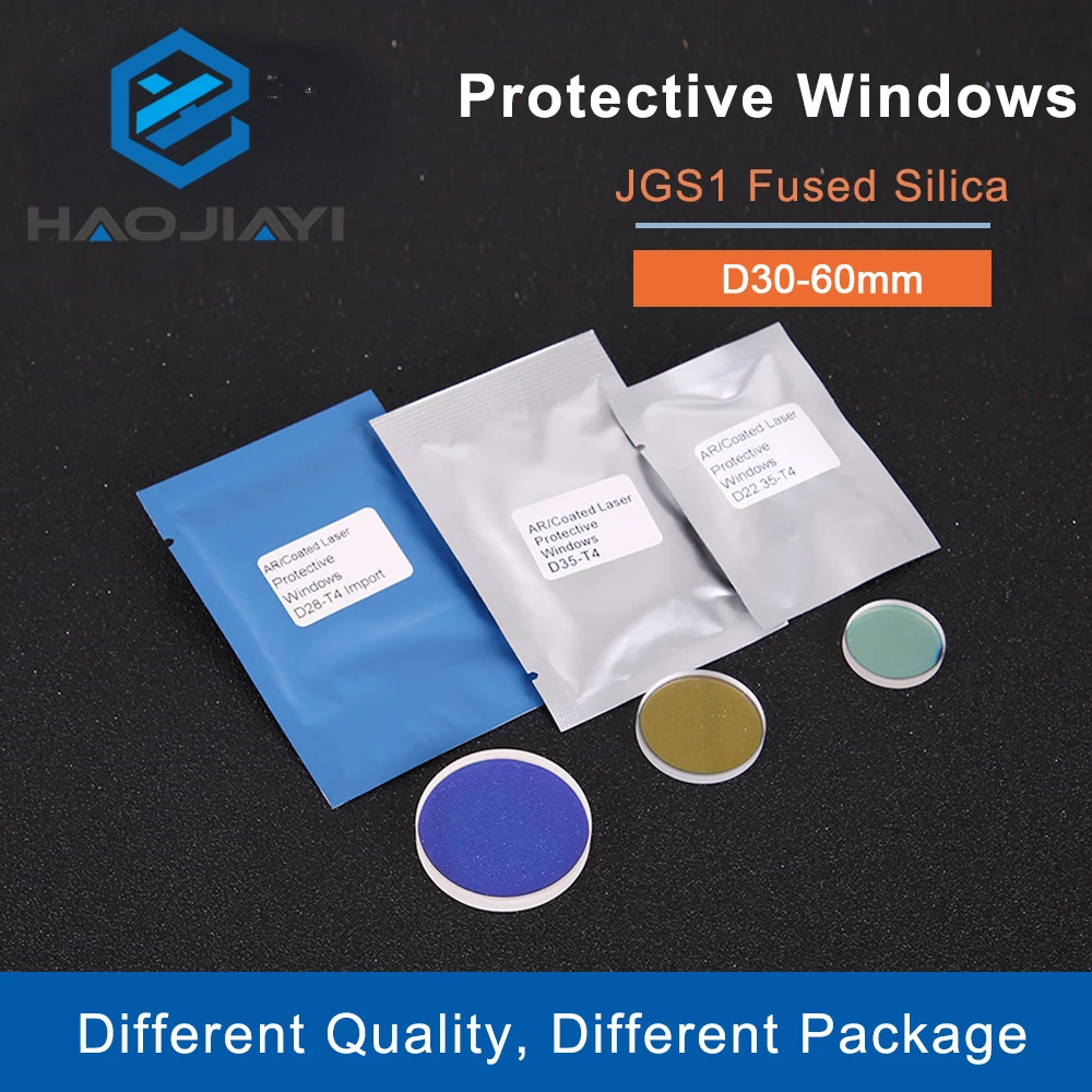 Glass Laser Protection Lens Window Protective Windows Dia30/34/35/35.5/36/37/40/50/55 Fiber Laser Cutting Machine Debris Shield