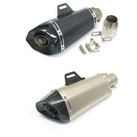 Universal 51mm Inlet Motorcycle Exhaust R11 Muffler with DB killer for R3 R25 Z400 Z900 MT07 MT09 ninja650 Z750 Z800 GSX250R R6