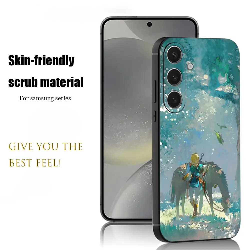 Legend of Z-zeldaEs-S Game Phone Case For Samsung Galaxy S26 S25 S24 S23 S22 S21 Plus Ultra Note20 Soft Black