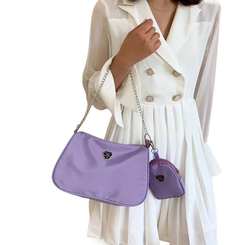 New simple underarm small satchel solid color leisure shoulder bag fashion sub mother bag