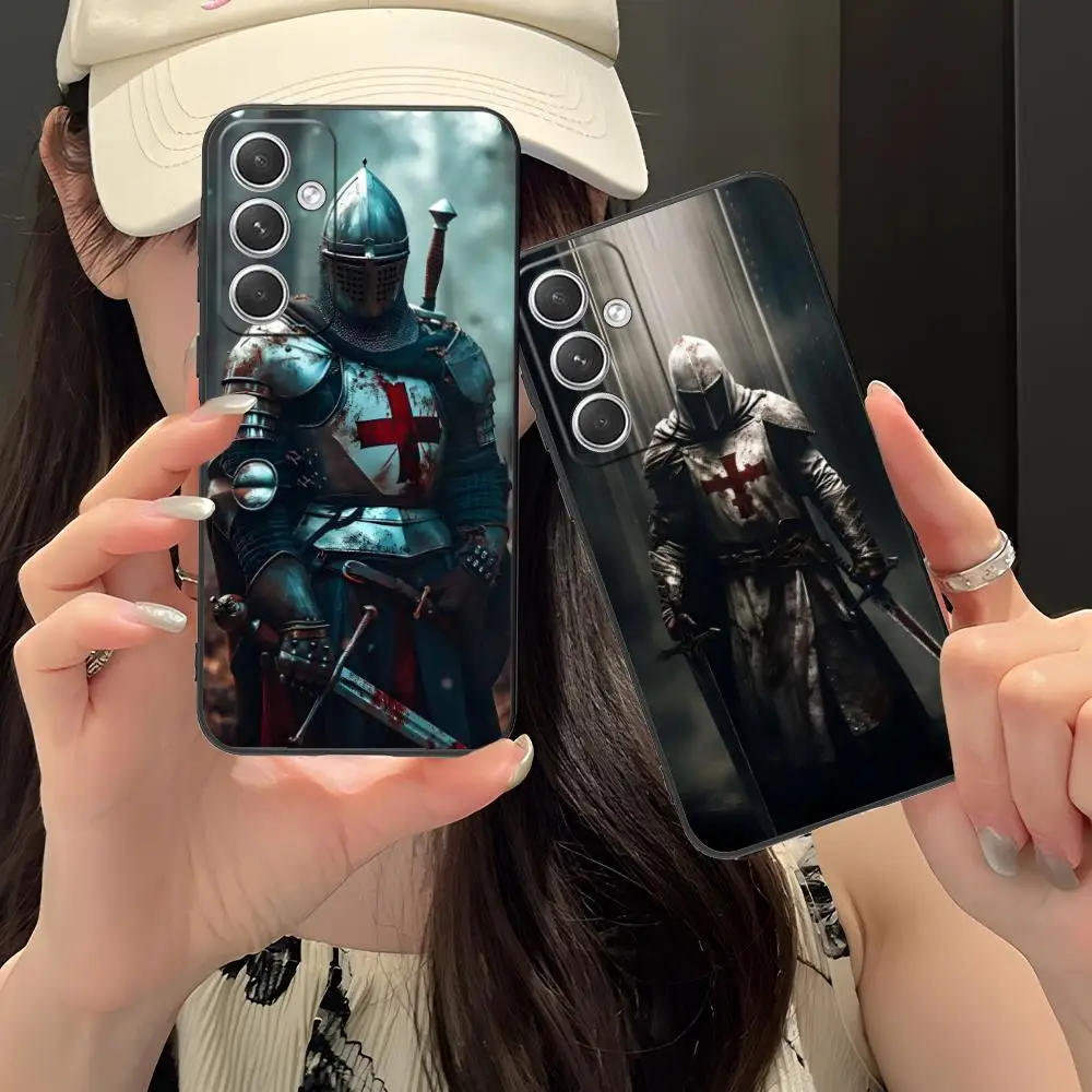 Templar Knights Mobile Phone Case for Samsung Galaxy S25 S24 S23 S22 S21 S20 Note20 Plus FE Ultra Colour Protective Cellphones