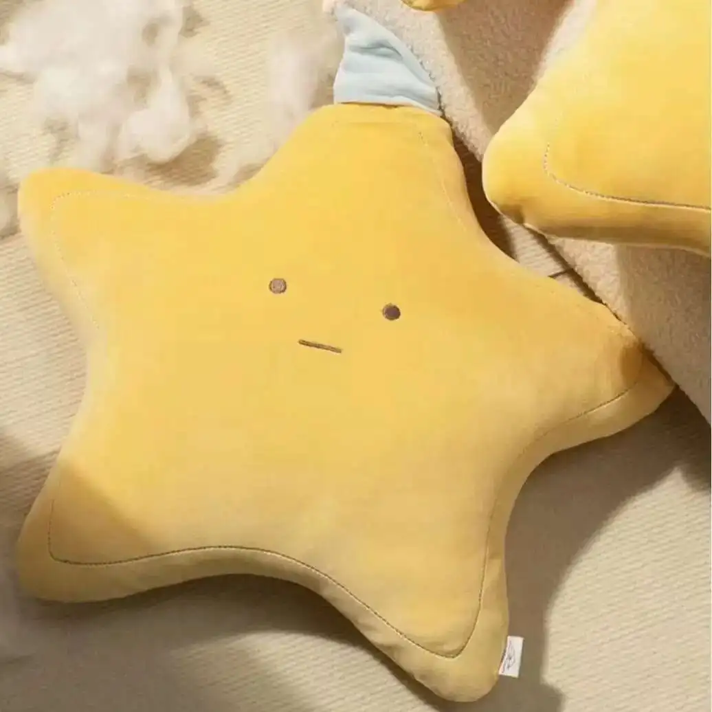 48CM Cartoon Anime Cute Star Peluche Bambola Cuscino per I Bambini Leniscono e Dormire con Pentagramma Giocattoli Regali di Festival Bambola Fatta a Mano