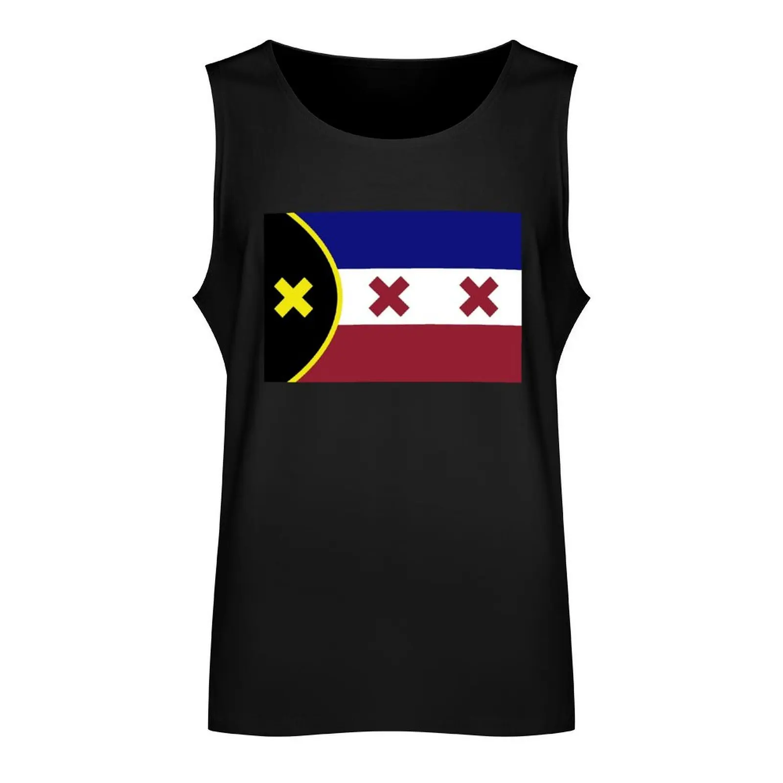 lmanburg flag Tank Top T-shirts men gym training accessories