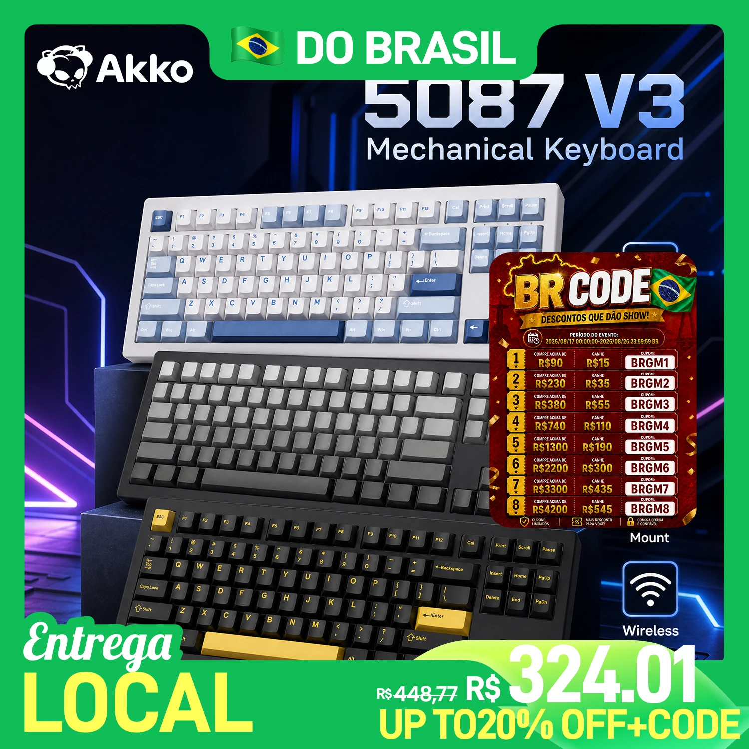tastiera-meccanica-da-gaming-akko-tri-mode-5087-v3-layout-80-tkl-hot-swappable-rgb-usb-type-c-wireless-24g-personalizzabile