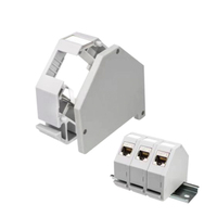 Linkwylan Keystone Jack Holder Housing For Din-Rail Mounting Adapter For Module With Labeling Field Earth Spring IP20 Dust-Proof