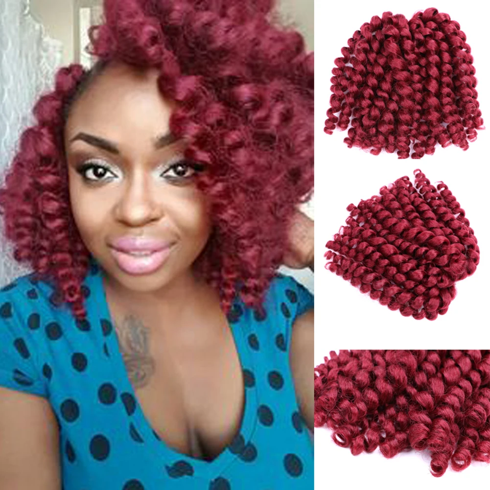 Dairess Synthetic Wand Curl Crochet Hair Jamaican Bounce Crochet Braids Hair Extension Passion Hair For Women