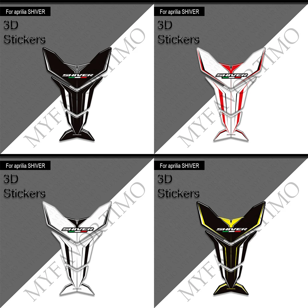 الرعشة دراجة نارية ملصقات ثلاثية الأبعاد خزان الوقود وسادة واقية ملصقات الشارات عدة لأبريليا SL 750 900 شيفر