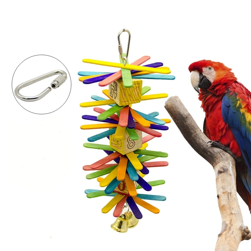 J0MC 10 Pieces Bird Toy Hooks Stainless Steel Parrot Toys Parts Anti-Rust Connector for Hanging Swing Nest Fruit Feeder