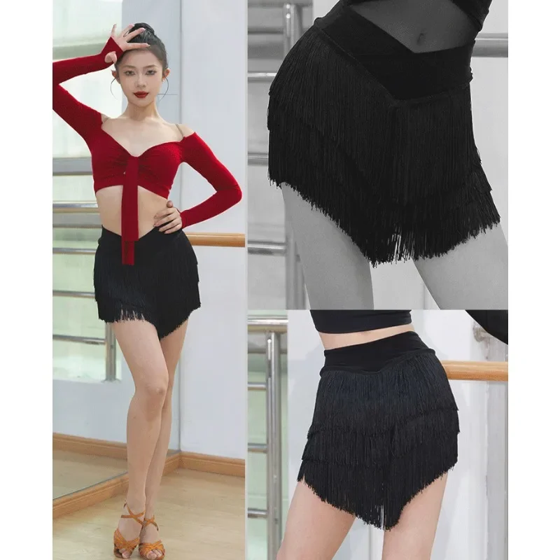 ZYM same customized Latin dance costume women\'s tassel dance skirt professional sexy performance suit ballroom practice dress