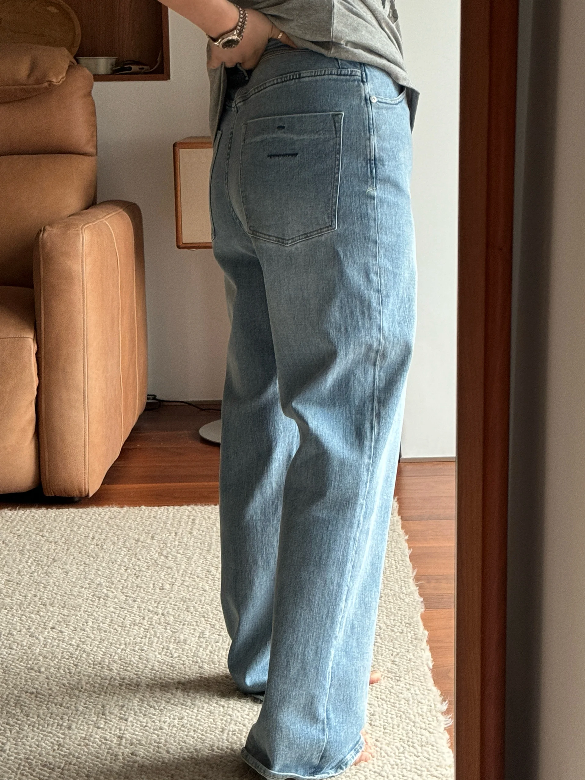 

Джинсы женские премиум-класса с высокой талией, прямые, свободного кроя, классические, весна-лето, новинка