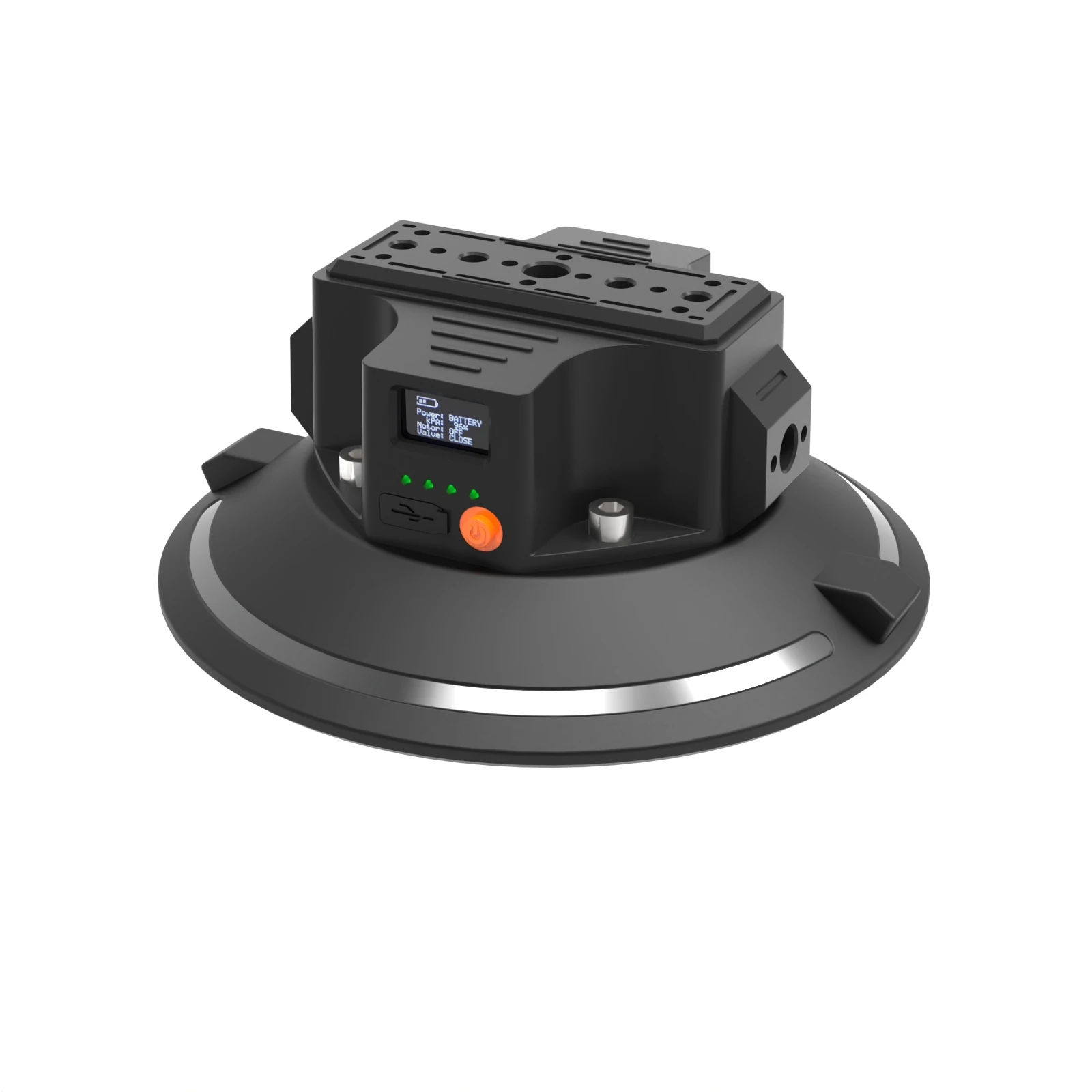 

2025Compact 6Inch Electric Suction Cup Smart Self-Checking Alarm with Multi-Thread Adapters Made of Durable Aluminum Alloy