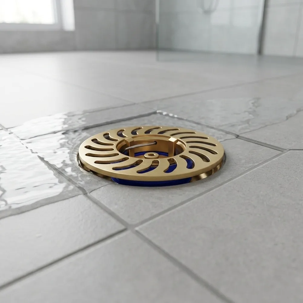 Brass Floor Drain Backflow Stopper for Shower Drain Pipes to Prevent Stagnant Water Return and Sewer Gas Penetration