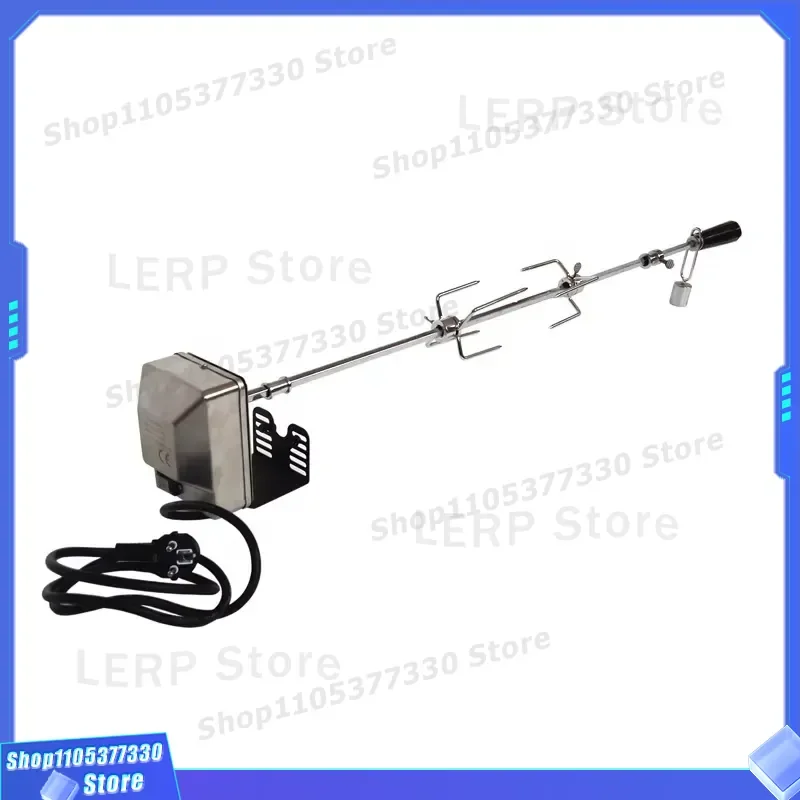 Universal BBQ Grill Kit Stainless Steel Motor Rotisserie Accessory for Outdoor Cooking Barbecue Tools Heavy Duty Replacement