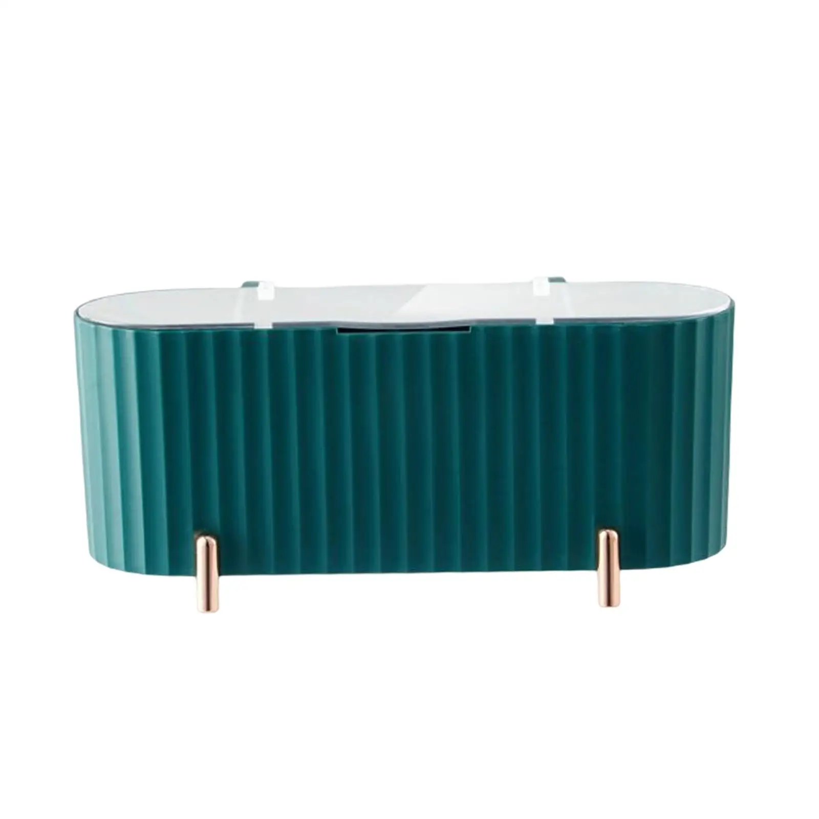 Elegante Maquiagem Pad Holder, separador destacável, mesa única, vaidade do banheiro