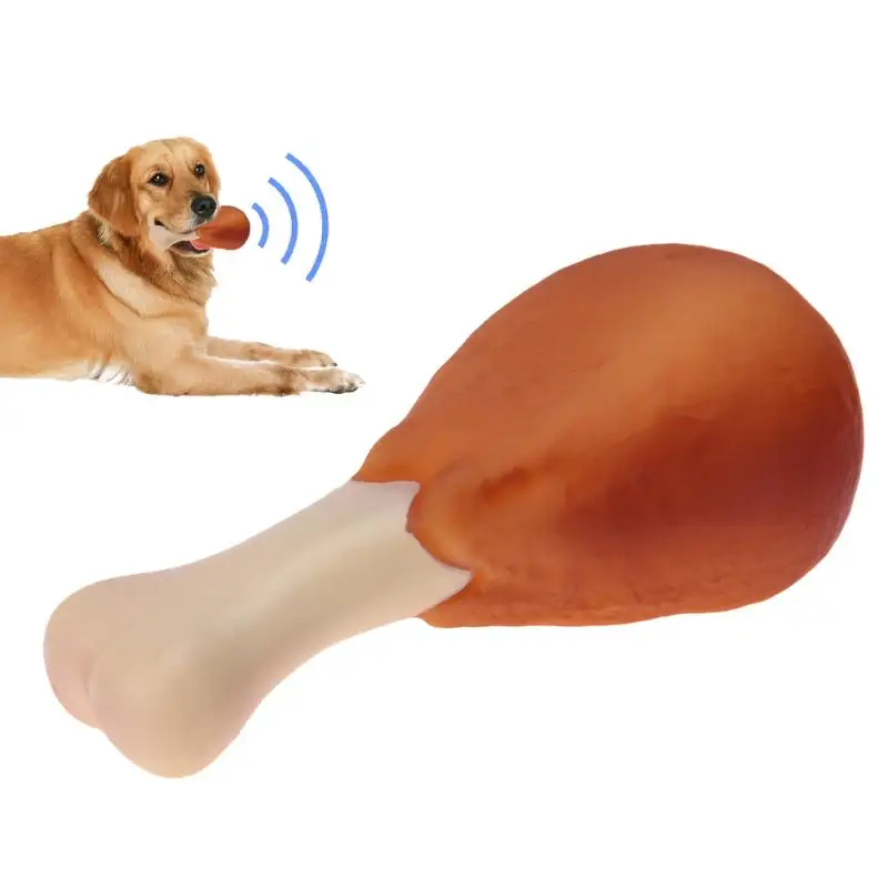 Juguete de goma para perro, pata de pollo, juguete masticable con sonido para cachorro, gato, suministros interactivos para mascotas, productos para perros, regalo