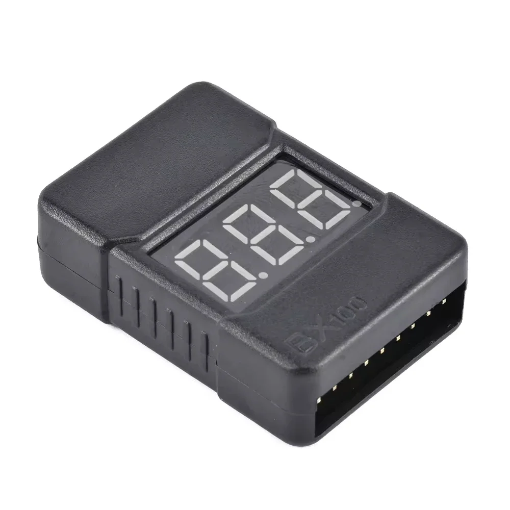 Testeur d'indicateur de tension de batterie Lipo BX100 1-8S, alarme sonore basse tension 3.7V 7.4V pour Drone de course RC FPV, pièces de bricolage de voiture