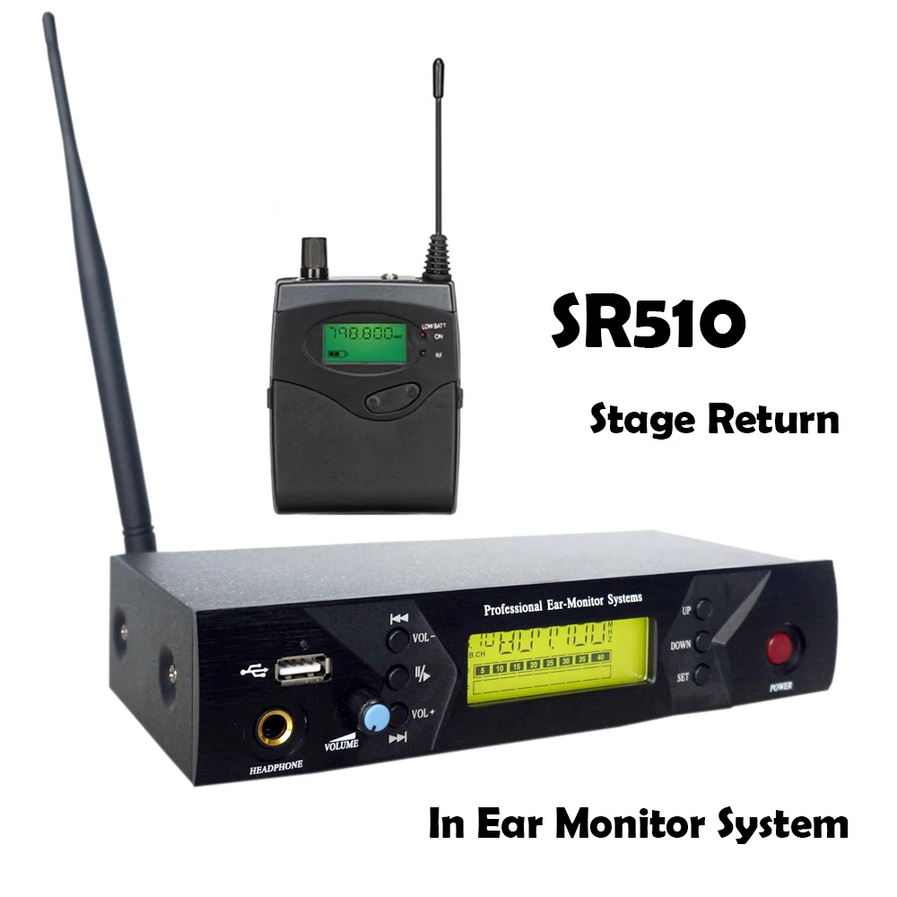 Leicozic SR510 In Ear Monitor Wireless System Stage Inear Monitoring Audio Equipment Professional Stage Return For Singer