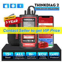 Thinkdiag 2 Ediag plus obd2 diagnostic tools add CAN FD protocol ECU coding Active test 15 Reset Service All system OBD2 scanner