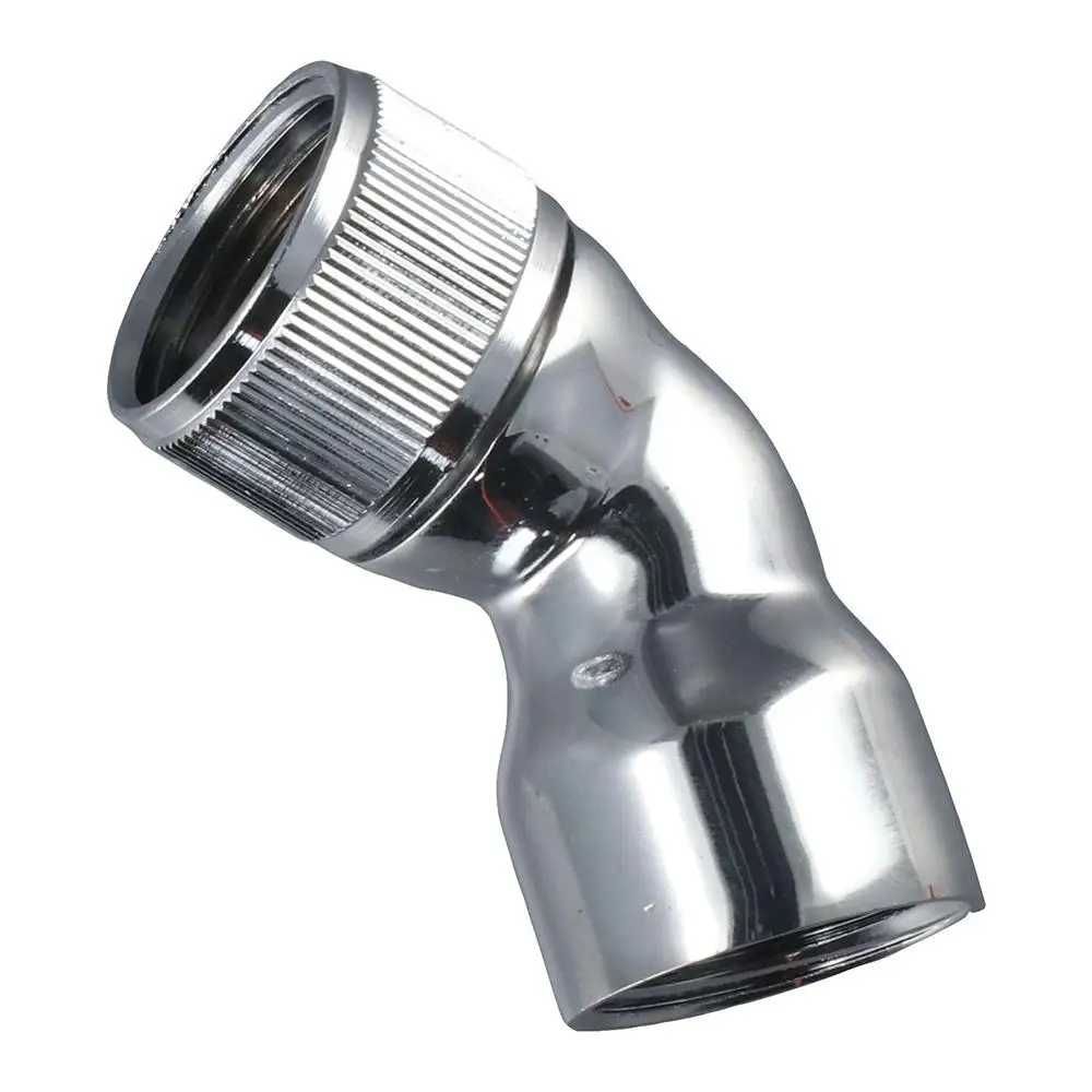 Connector 45°Angle Shower Arm Adapter Chrome Bathroom