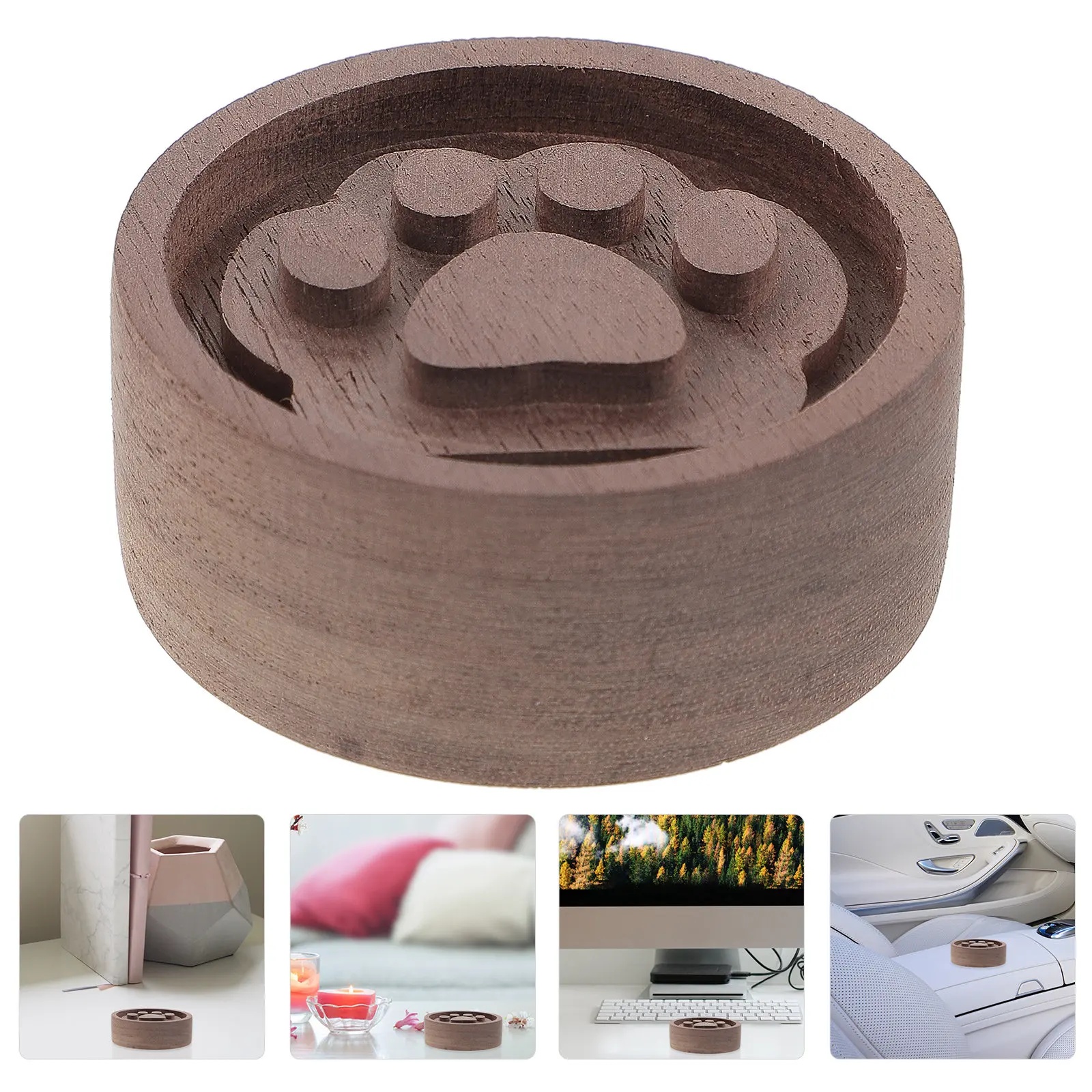 

Car Aroma Diffuser Essential Oil Diffused Wood Aromatherapy Fragrance Natural Simple Design Deep Sleep Baby Like Quiet