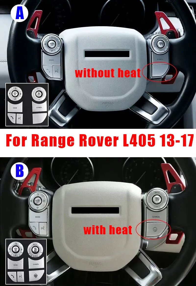 

Steering Wheel Control Button For Range Rover L405 2013-2017 Trim Silver Alloy