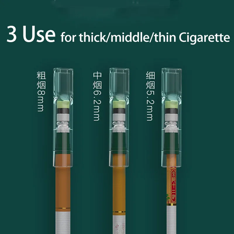 50pcs Set 10 Layer Filter Disposable Smoking Filter Pipe 3 Use Cigarettes Tube Holders Reduce Tar Cleaning Container