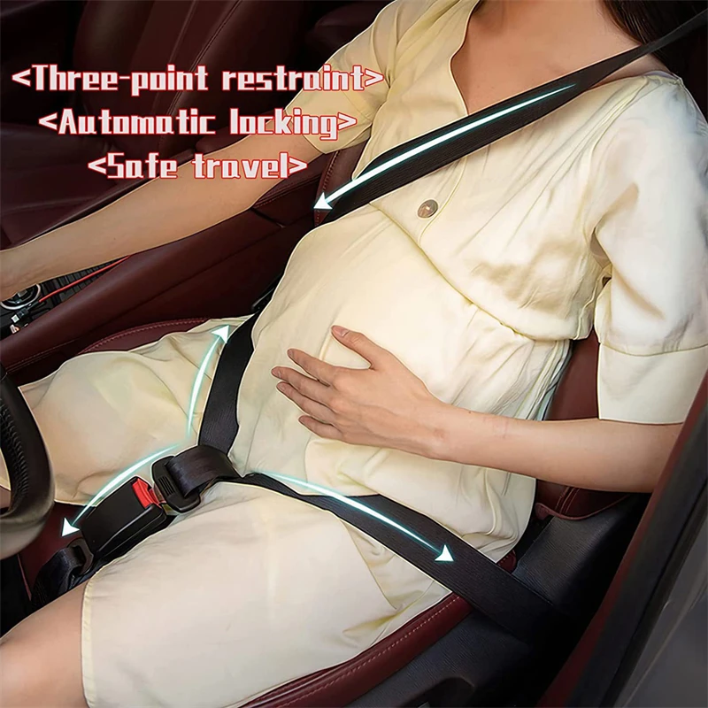 Cintura di sicurezza per gravidanza da 175 cm Accessorio modificato Cintura anti-collisione universale per auto Cinture di sicurezza per auto Adattatore Cintura di sicurezza per donne incinte