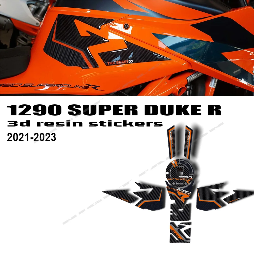 

For 1290 R Super Duke Accessories Motorcycle 3D Epoxy Resin Protective Sticker Kit 2020-