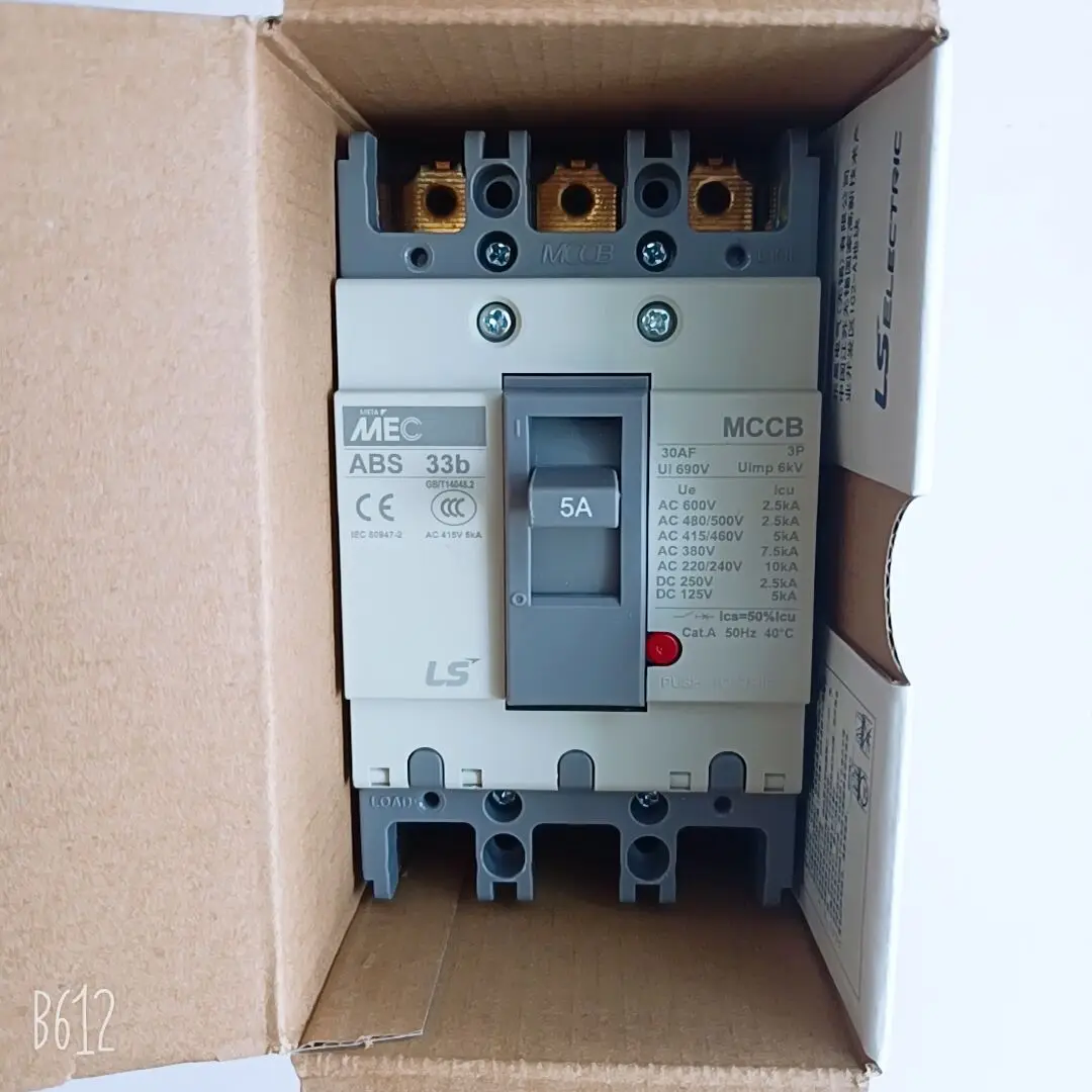 ABS33b Authentic original ABS 53b LS Molded case circuit breaker ABS-33B Air switch 3P 3A/5A/10A/15A/20A/30A/40A/50A/60A