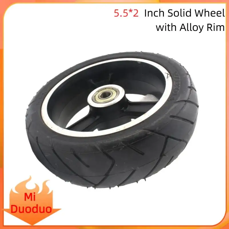 

High quality 5.5x2 solid pulley - suitable for fast wheels F0, shopping carts, electric scooters