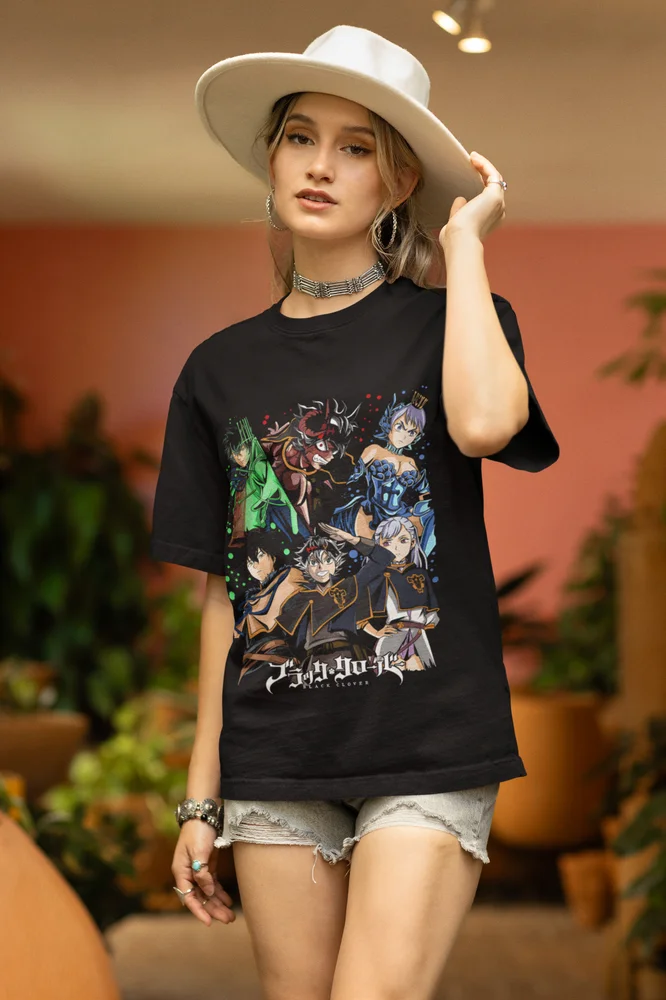 Maglietta Black Clover Asta Yami Sukehiro Yuno Tee Anime t-Shirt Luck Voltia Shirt