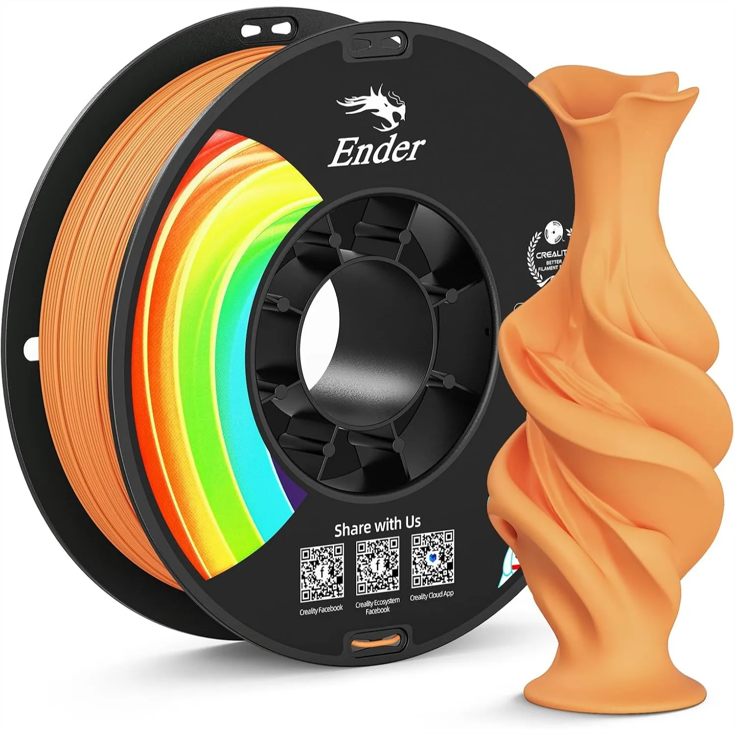 

Matte PLA Plus Filament 1.75mm, Low Warping, Minimal Layer Lines, Dimensional Accuracy +/- 0.02mm, 1kg 3D Printer Filament