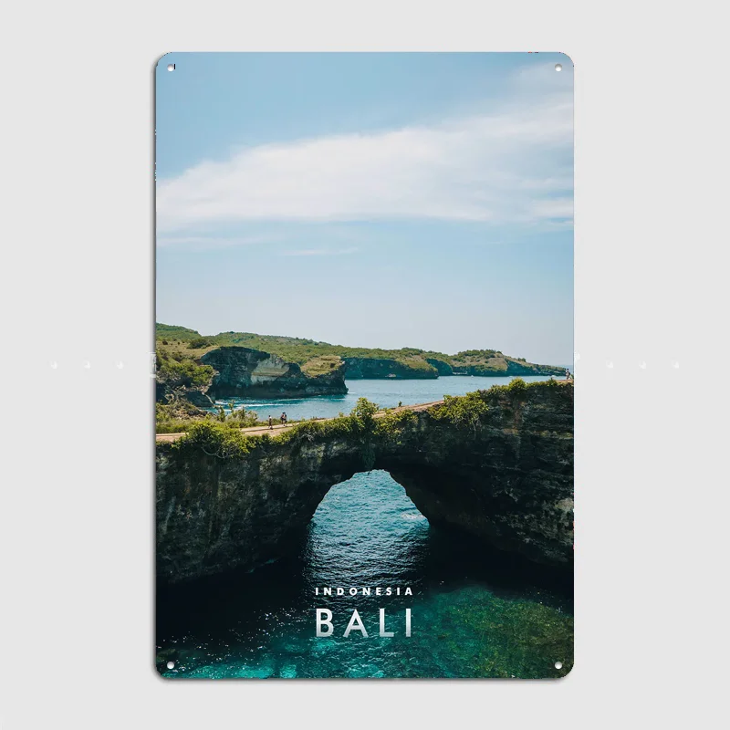 Bali Cave Metal Custom Sign Living Room Wall Indoor Decor Room Decoration Bedroom Posters Home Decor