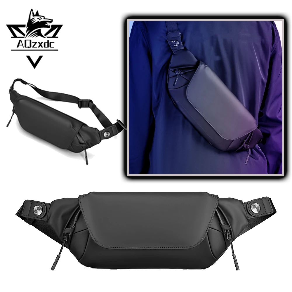 

Tactical Men's EDC Sling Bag Waterproof Compact Crossbody Chest Shoulder Backpack Adjustable Sports Waist Pack for Hiking Travel