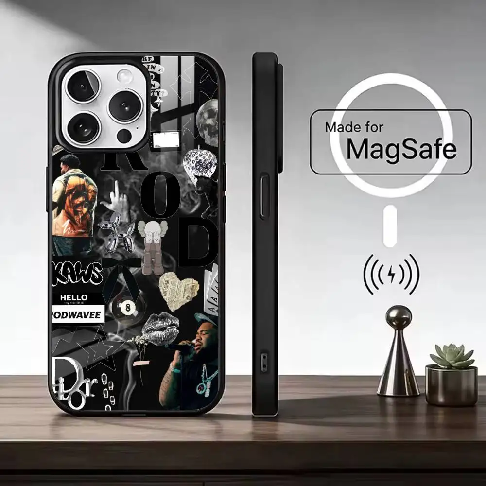 R-Rod wave Rapper Phone Case For iPhone17,16,15,14,13,12,11 Plus,Pro Magnetic with Magsafe Wireless Charging