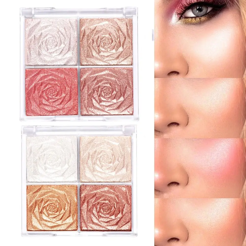 Cosmétiques 3D visage bronzant Blush fard à paupières Palette de maquillage diamant surbrillance poudre outil de maquillage paillettes surligneur Palette