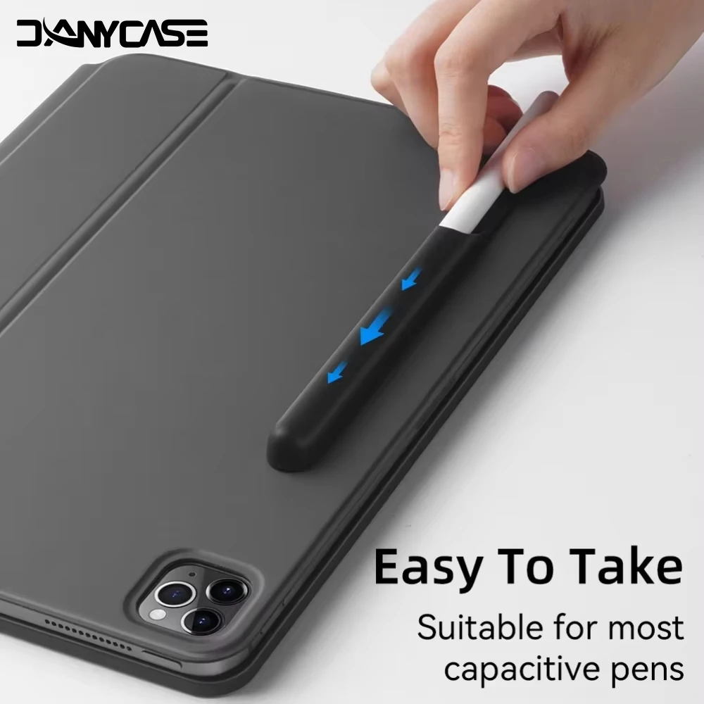 

Pen Pointer Case Fast Plug Tablet Computer Pencil Holder Box For Touch Screen Protective Silicone Cover With Suction & Self