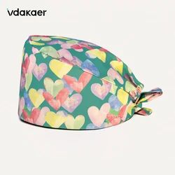 Dental clinic nursing Pharmacist work scrubs cap With sweat towel surgical operating room scrub hat