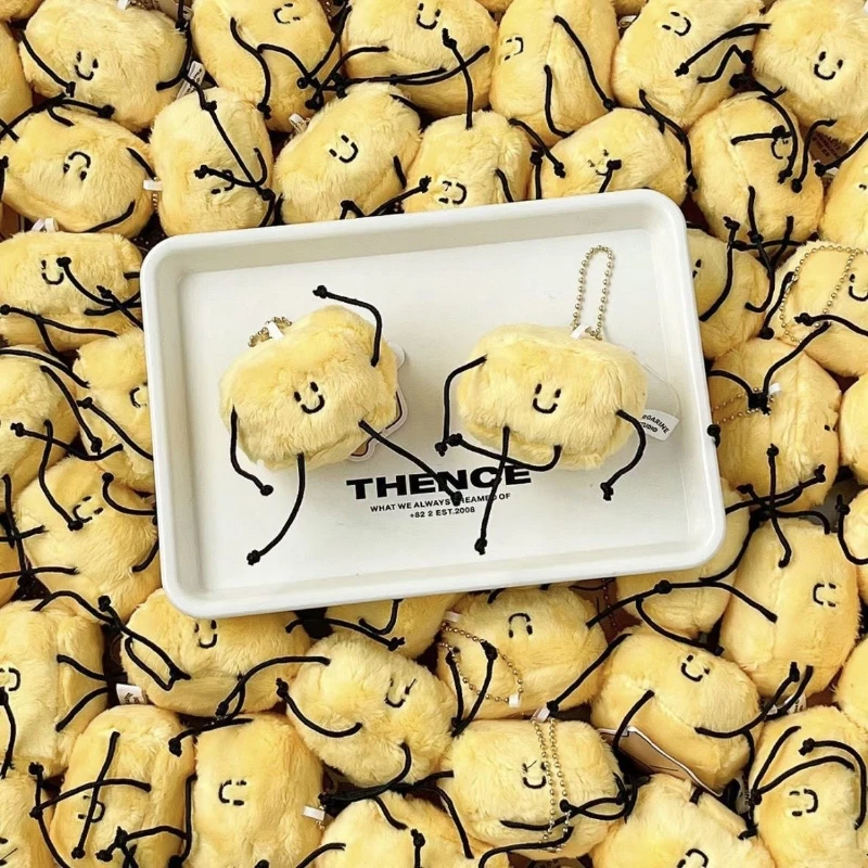 

Adorable Plush Butter Doll Keyring Cartoon Backpack Pendant Creative Car Keychain Gift for Girls Women Fashion Toy Children Gift