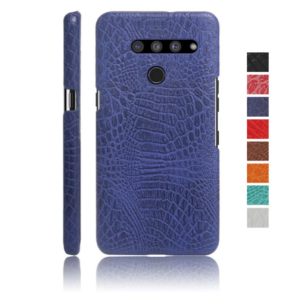 

For LG V50 G8 G7 ThinQ V30 Coque Luxury Crocodile Pattern PU Leather Phone Case On The For LG G6 V 30 V50thinq Cover Funda Capa