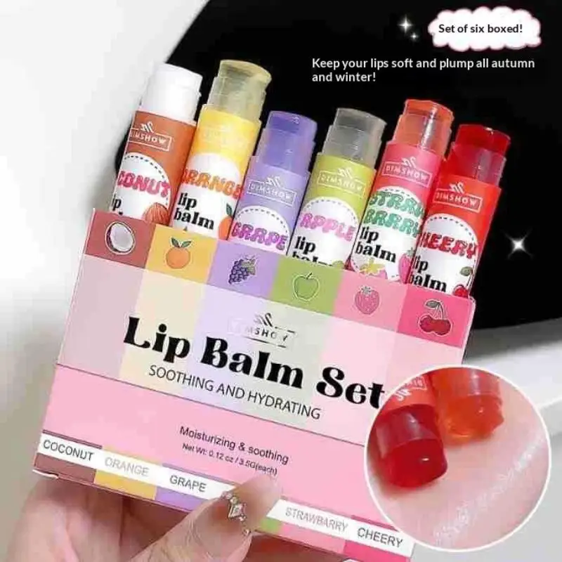 

Увлажняющая помада DIMSHOW с фруктовым ароматом, увлажняющая и питательная маска для губ, бальзам для губ.